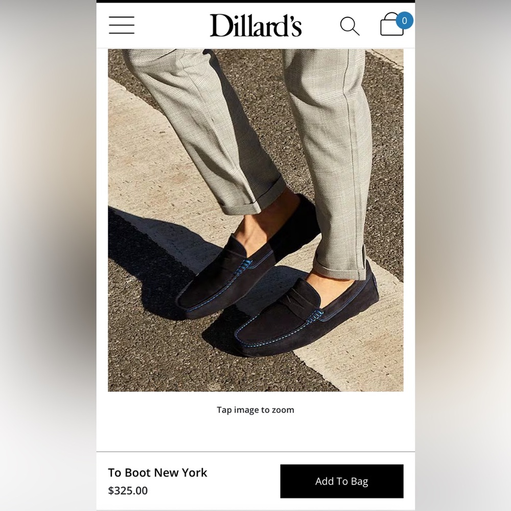 ‼️SOLD‼️ To Boot New York Adam Derrick. Suede Loafer Driving Shoe size 8.5